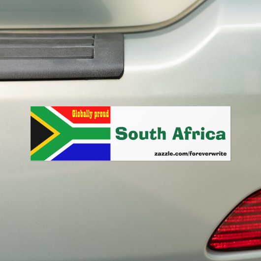 Zuid-Afrika Bumpersticker (Op auto)