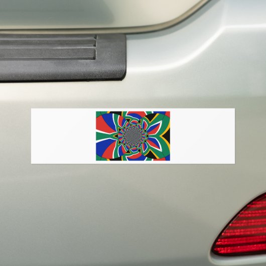 Zuid-Afrika Bumpersticker (Op auto)