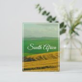 Zuid-Afrika Canola Fields Hills Landscape Natuur Briefkaart (Staand voorkant)