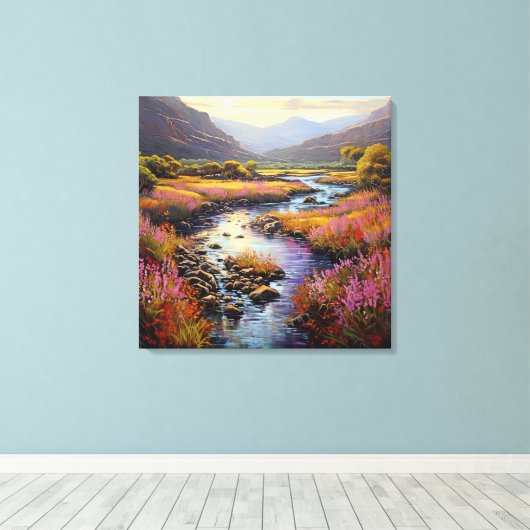 Zuid-Afrika Cape Mountain Fynbos Landschap Canvas Afdruk (Insitu (Houten vloer))
