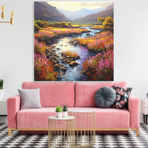 Zuid-Afrika Cape Mountain Fynbos Landschap Canvas Afdruk