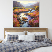 Zuid-Afrika Cape Mountain Fynbos Landschap Canvas Afdruk (Insitu (Slaapkamer))