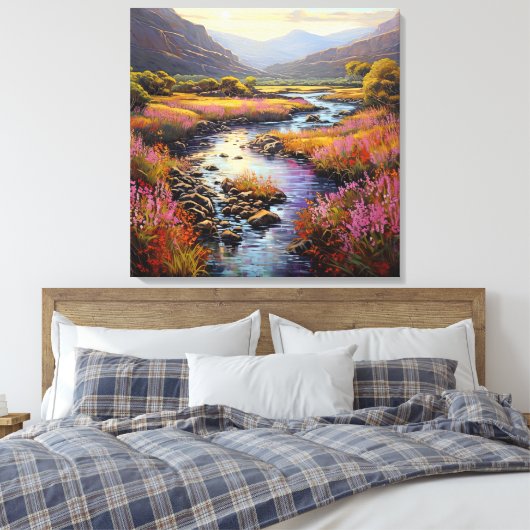 Zuid-Afrika Cape Mountain Fynbos Landschap Canvas Afdruk (Insitu (Slaapkamer))