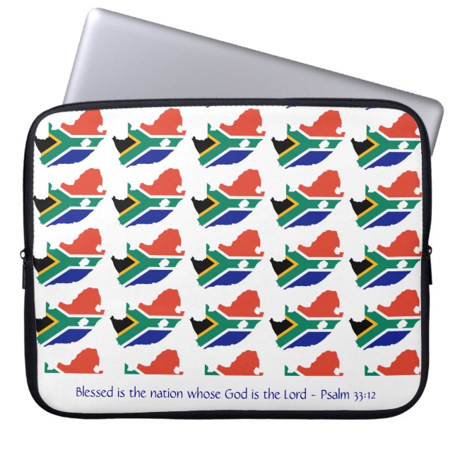 ZUID-AFRIKA - Christelijke, verouderde natielaptop Laptop Sleeve (Voorkant)