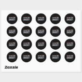 Zuid-Afrika Cricket Flag Jersey Wedstrijd Toernooi Ronde Sticker (Vel)