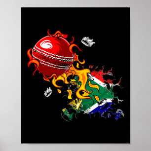 Zuid-Afrika Cricket Poster