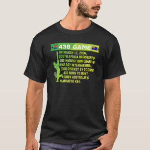 Zuid-Afrika Cricket Protea 438 Game Nostalgie Beha T-shirt