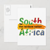 Zuid-Afrika: de regenboognatie Briefkaart (Voorkant / Achterkant)