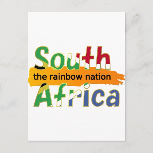 Zuid-Afrika: de regenboognatie Briefkaart (Voorkant)