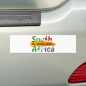 Zuid-Afrika: de regenboognatie Bumpersticker (Op auto)