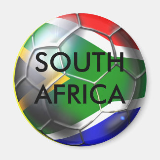 Zuid-Afrika diepgroef Voetbal artwork Magneet