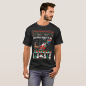 Zuid-Afrika door sneeuw Ugly met kerst T-shirt (Voorkant volledig)