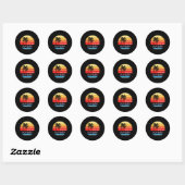 Zuid-Afrika Durban Ronde Sticker (Vel)