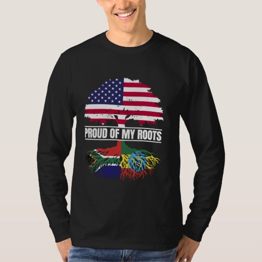 Zuid-Afrika Ethiopië Trots op Zuid-Afrikaanse root T-shirt (Voorkant)