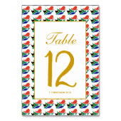 ZUID AFRIKA Feestelijke Banket Christelijke Bruilo Kaart (Achterkant)