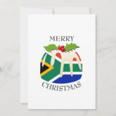 ZUID-AFRIKA | feestelijke pruimenpudding | Christm Feestdagenkaart (Voorkant)