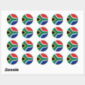 Zuid-Afrika Fisheye Vlag Sticker (Vel)