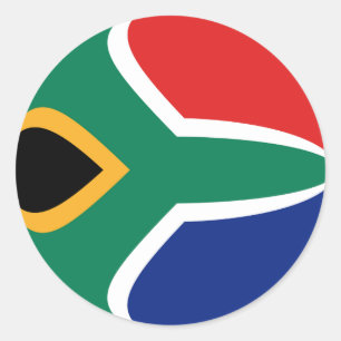 Zuid-Afrika Fisheye Vlag Sticker