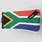 Zuid-Afrika Flag - Custom Golf Putter Head Hoesje Golfheadcover (Voorkant)