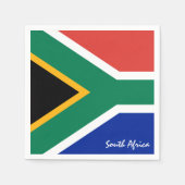 Zuid-Afrika & Flag party mode/sportfans Servet (Voorkant)