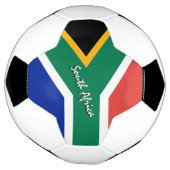 Zuid-Afrika Football en Afrikaanse vlag / sport Voetbal (Gedraaid)