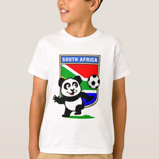 Zuid-Afrika Football Panda T-shirt (Voorkant)