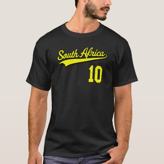 Zuid-Afrika Football Voetbal Jersey Afrikaans T-sh T-shirt (Voorkant)