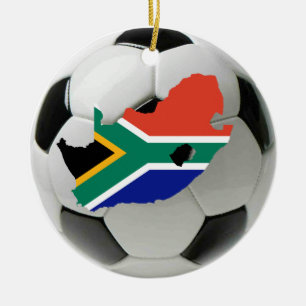 Zuid-Afrika football voetbal Keramisch Ornament