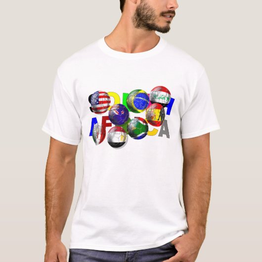Zuid-Afrika Football Voetbal T-shirt (Voorkant)