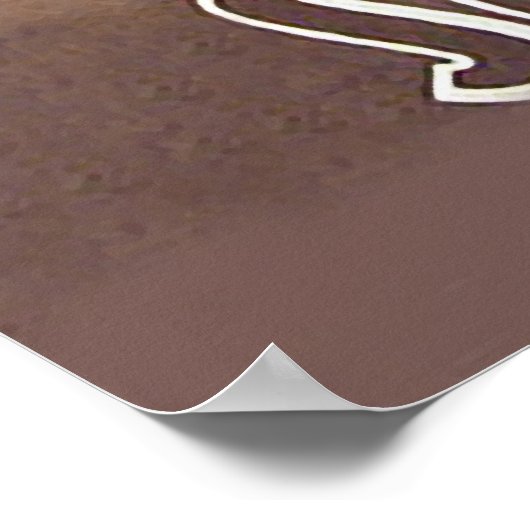 Zuid-Afrika, Giraffe, oud reizen Poster (Hoek)