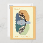  Zuid-Afrika Giraffe Wildlife Animal Briefkaart (Voorkant / Achterkant)