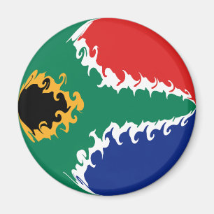 Zuid-Afrika Gnarly vlag Magneet