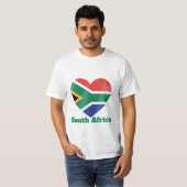 Zuid-Afrika Hartvlag T-Shirt (Voorkant volledig)