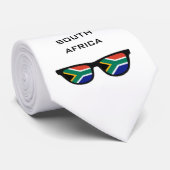 Zuid-Afrika heeft aangepaste tekst en kleuren stro Stropdas (Opgerold)
