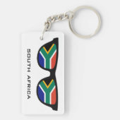 Zuid-Afrika heeft aangepaste tekst en kleurenkleut Sleutelhanger (achterkant)
