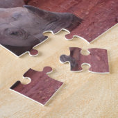 Zuid-Afrika Hluhluwe Neushoorn Legpuzzel (Zijkant)
