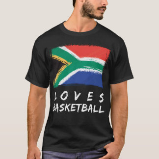 Zuid-Afrika houdt van basketbal T-shirt