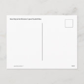 Zuid-Afrika, Hout Bay, Westerne Kaap Feestdagenkaart (Achterkant)