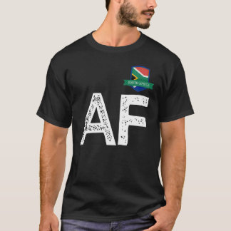 Zuid-Afrika Human-Flag Letter A en F Zuid-Afrika T-shirt