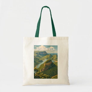 Zuid-Afrika Illustratie Reis Kunst Vintage Tote Bag