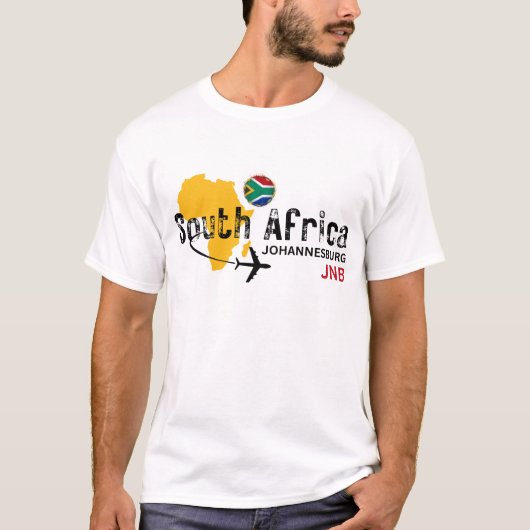 Zuid-Afrika JNB Airport Code T-shirt (Voorkant)