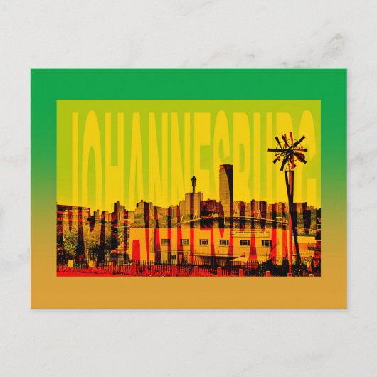 Zuid-Afrika Johannesburg Briefkaart (Voorkant)