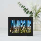 Zuid-Afrika Johannesburg Silhouet Briefkaart (Staand voorkant)