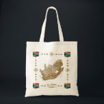 Zuid-Afrika Kaart Klagzak Tote Bag<br><div class="desc">Dit ontwerp bevat een Zuid-Afrikaanse kaart omgeven door een decoratieve trim met de nationale vlag.
Het ontwerp is beschikbaar op een verscheidenheid van bagstijlen en kleuren.
U kunt uw eigen tekst/grafiek toevoegen gebruikend "het aanpassen!" Kenmerken.
© 2010 FlagAndMap.
Kaart afgeleid van afbeeldingen op: http://www.lib.utexas.edu/maps/</div>