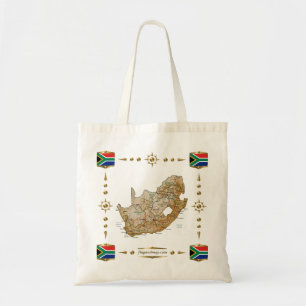 Zuid-Afrika Kaart + Klagzak Tote Bag