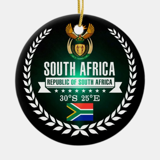 Zuid-Afrika Keramisch Ornament (Voorkant)