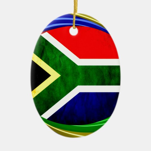 Zuid-Afrika Keramisch Ornament (Voorkant)