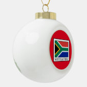 Zuid-Afrika Keramische Bal Ornament (Links)
