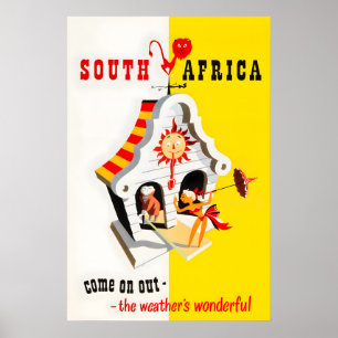 Zuid-Afrika Kunst Afrikaanse Print Reisposter