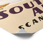 Zuid-Afrika Kunst Afrikaanse Print SAS Reisposter (Hoek)